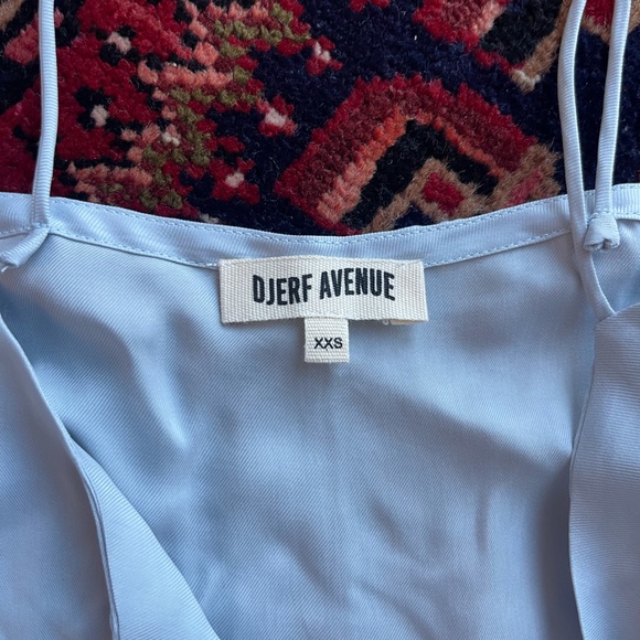 Djerf Avenue Tie Tank Top Baby Blue XXS - Picture 3 of 3